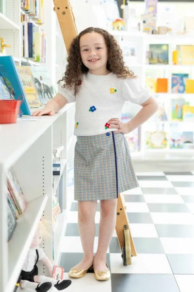 Florence Eiseman Plaid Skort In Blue