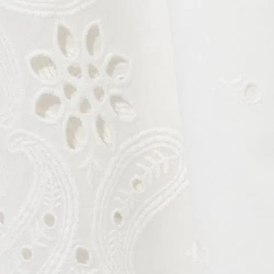 Echo Bandana Embroidered Caftan In White
