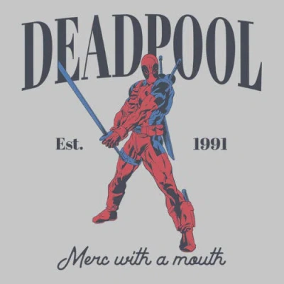 Marvel: Deadpool Junior's Marvel Deadpool Merc With A Smile Graphic T-shirt In Multi