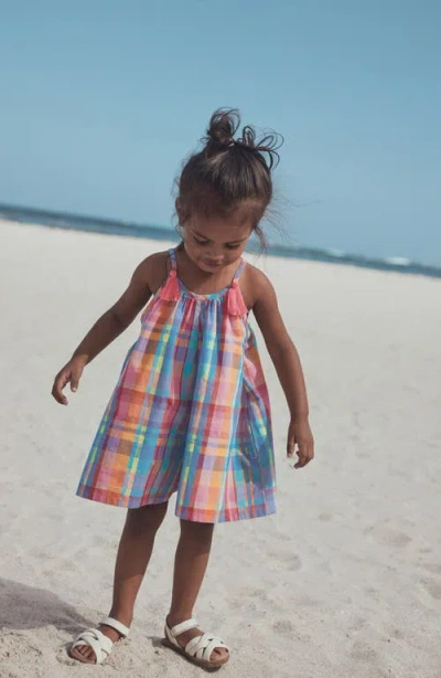 Next Madras Plaid Playsuit In Multi
