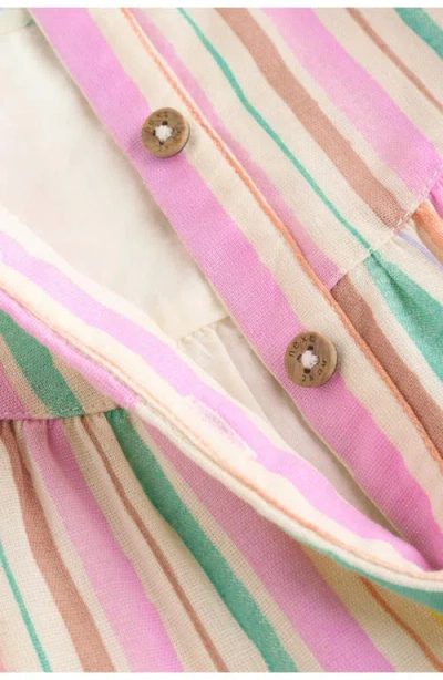 Next Rainbow Stripe Dress In Multi