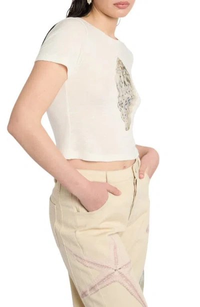 Muse Assembly Shell Graphic Tee In White
