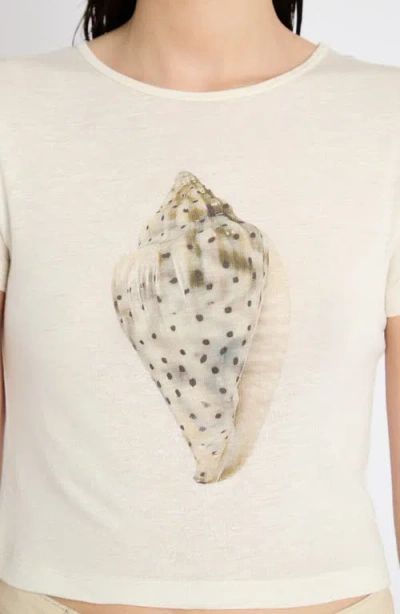 Muse Assembly Shell Graphic Tee In White