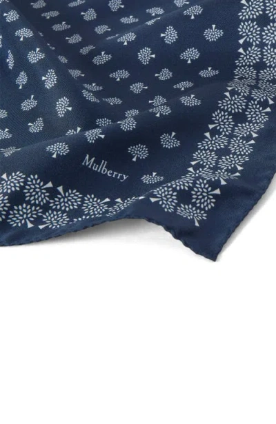 Mulberry Square Scarf In Blue