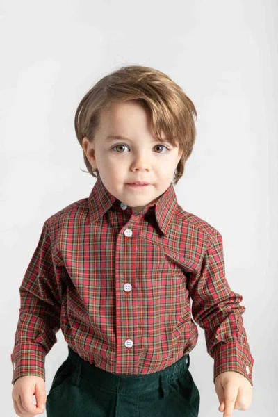 Florence Eiseman Plaid Button Down Shirt In Multi