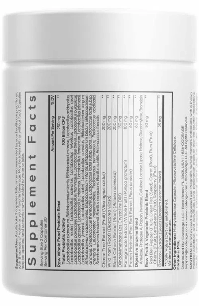 Codeage Probiotics + Prebiotics Supplement In Transparent