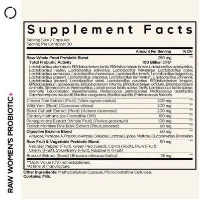 Codeage Probiotics + Prebiotics Supplement In Transparent