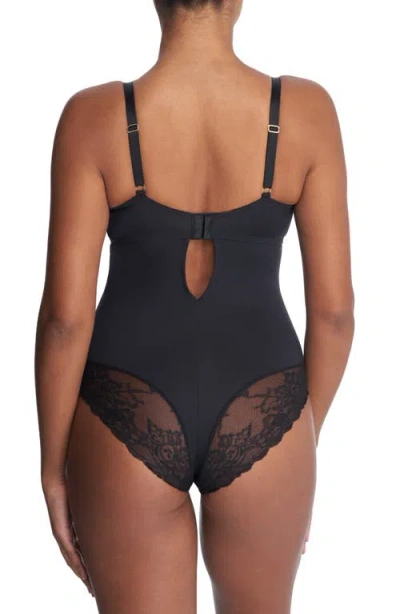 Natori Statement Underwire Bodysuit In Black