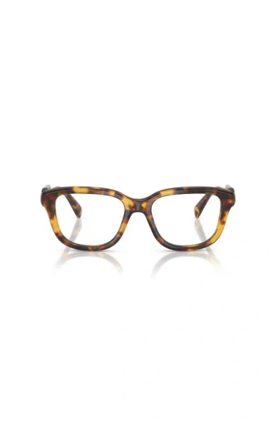 Miu Miu 53mm Rectangle Optical Glasses In Multi