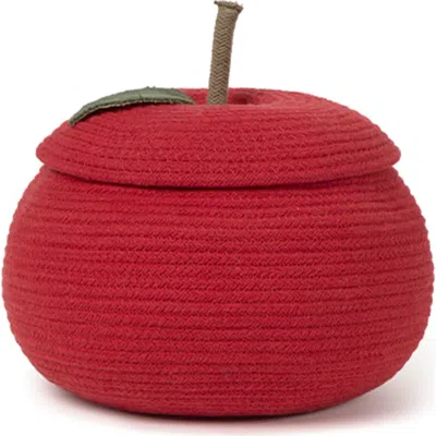 Lorena Canals Apple Basket In Red