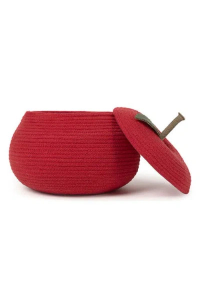 Lorena Canals Apple Basket In Red