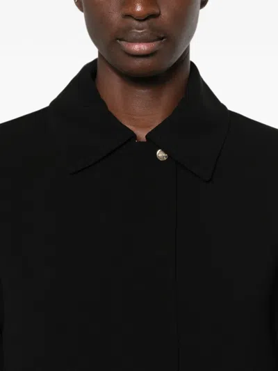 Max Mara Flap-pocket Zip-up Jacket In Black