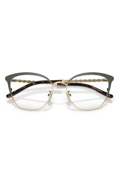 Tory Burch 53mm Square Optical Glasses In Multi
