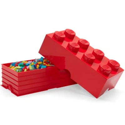 Lego Storage Brick In Red