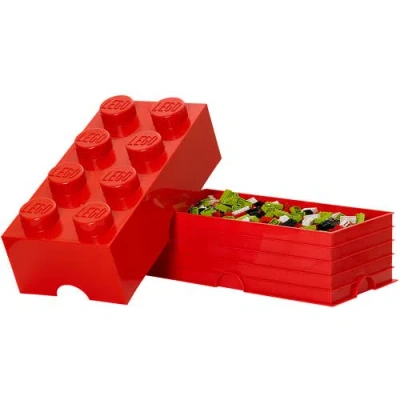 Lego Storage Brick In Red