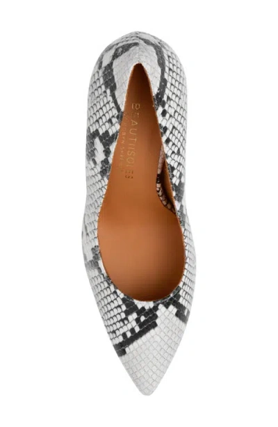 Beautiisoles Pippa Pointed Toe Platform Pump In Animal Print