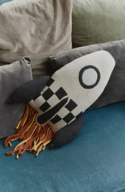 Lorena Canals Knit Rocket Cushion In Multi