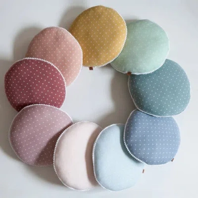 Rian Tricot Drop Pillow In Blue