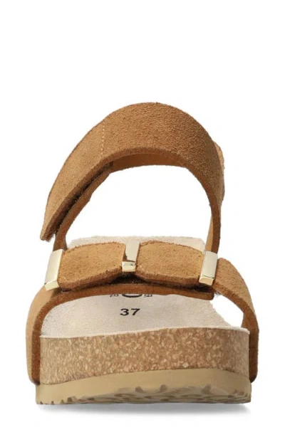 Mephisto Leonore Ankle Strap Sandal In Brown