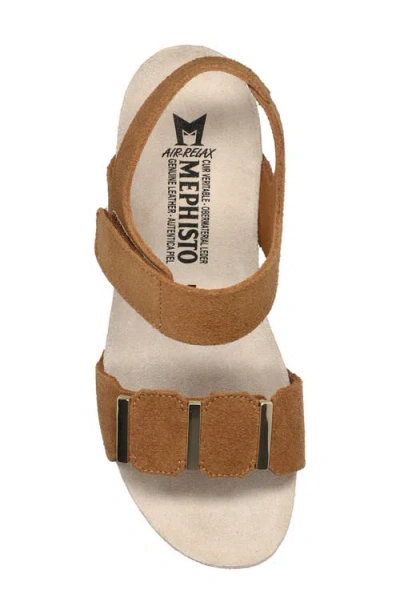 Mephisto Leonore Ankle Strap Sandal In Brown
