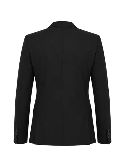 Dsquared2 Notched-lapel Wool-blend Blazer In Black