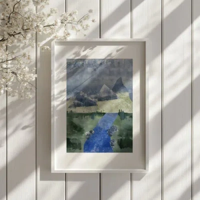 Artxtiles Mountain Trail Framed Print In Multi