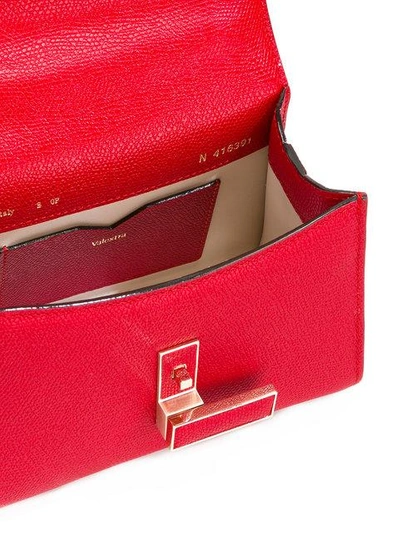 Shop Valextra Micro Shoulder Bag In Red