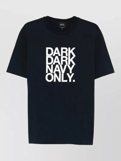 A.p.c. A. P.c. Printed T-shirt In Black