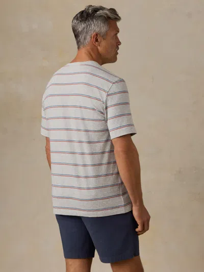 Faherty Sunwashed Regenerative T-shirt In White