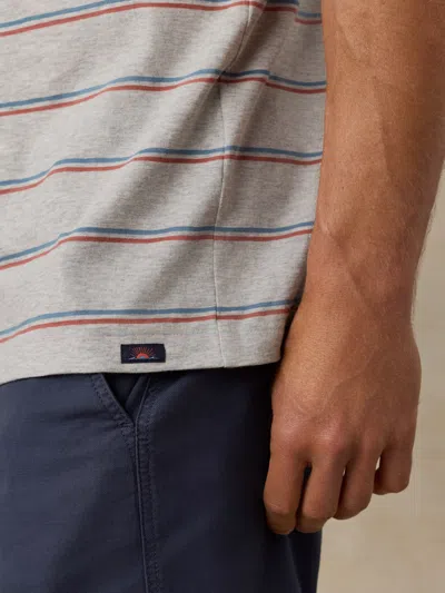 Faherty Sunwashed Regenerative T-shirt In White