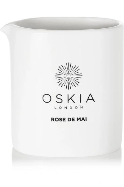 Shop Oskia Rose De Mai Massage, Body Oil & Treatment Candle In Colorless
