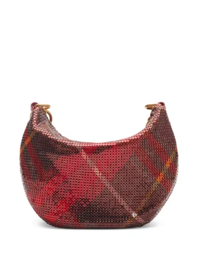 Burberry Check-print Chainmail Mini Bag In Multi