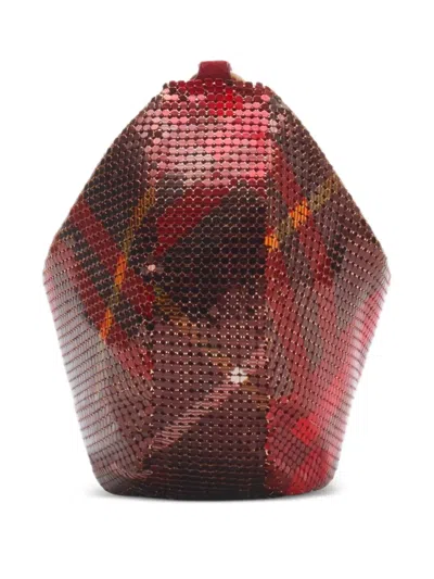 Burberry Check-print Chainmail Mini Bag In Multi