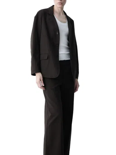 Lebor Gabala Oversized Notched-lapel Blazer In Blue