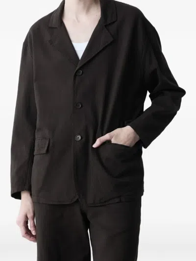 Lebor Gabala Oversized Notched-lapel Blazer In Blue