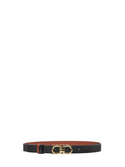 Ferragamo Reversible Belt Duo Adjustable Length Design In Multi