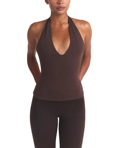 Skims Smooth Layers Halter Top In Multi