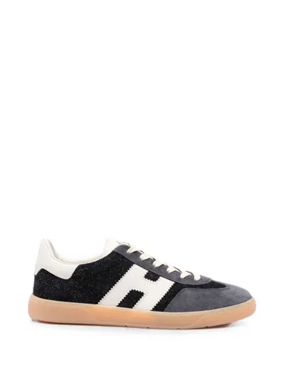 Hogan Cool Logo-patch Sneakers In Blue