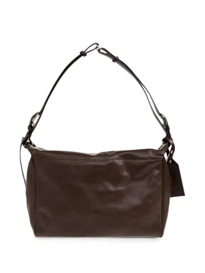 Furla Rectangular Shoulder Bag In Smooth Leather In Black