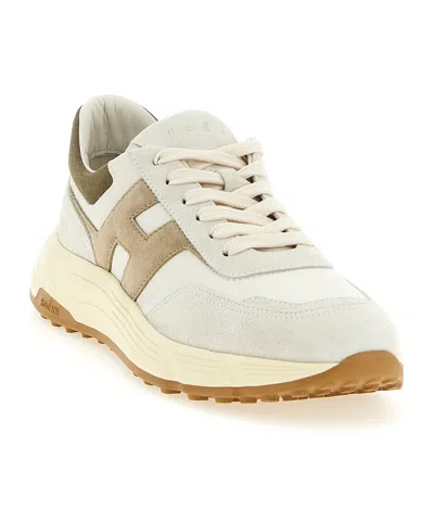 Hogan Hyperlight Logo-patch Sneakers In White