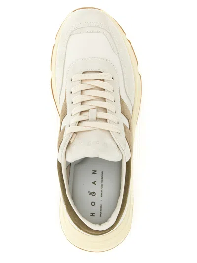 Hogan Hyperlight Logo-patch Sneakers In White
