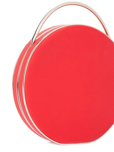 Shop Eddie Borgo Chain Strap Round Clutch In Red