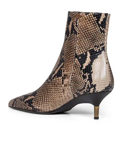 Khaite Pointed-toe Ankle Boots In Multi
