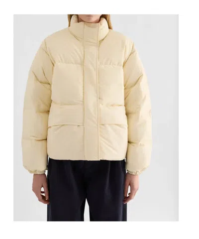 Jil Sander Technical Quilted Down Blouson In Yellow