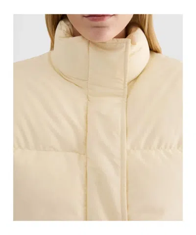 Jil Sander Technical Quilted Down Blouson In Yellow