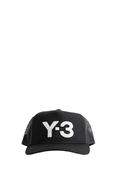 Y-3 Logo-patch Trucker Cap In Black