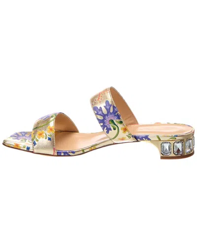 Baldini Leather Sandal In Multi