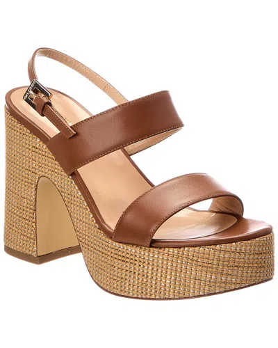 Baldini Leather Sandal In Brown