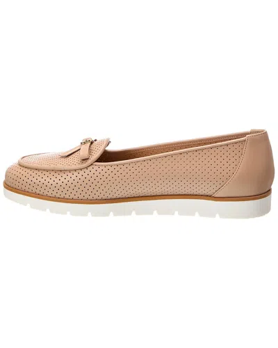 Baldini Leather Ballet Flat In Neutral
