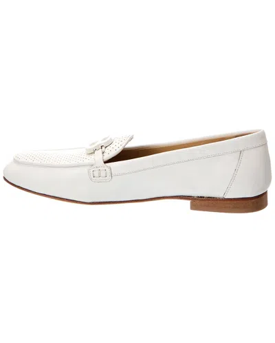 Baldini Leather Loafer In White